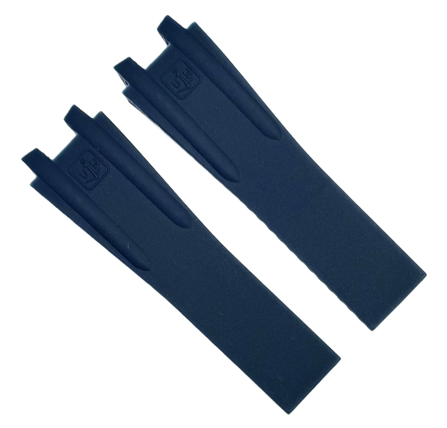 20x26x20 mm Plain Rubber Blue Color Watch Band for ULYSSE NARDIN Watches, Blast Series - Universal Jewelers & Watch Tools Inc.
