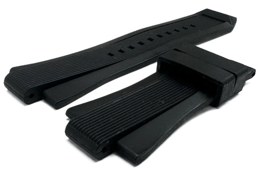 13mm Classic Black Rubber Watch Band for Michael Kors, Dylan Chronograph Watches - Universal Jewelers & Watch Tools Inc.