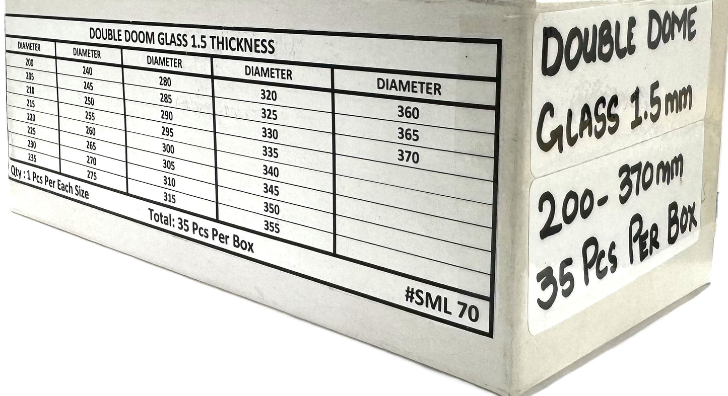 Crystal Assortment Double Dome/Thickness 1.5 mm/Total 35 Pcs