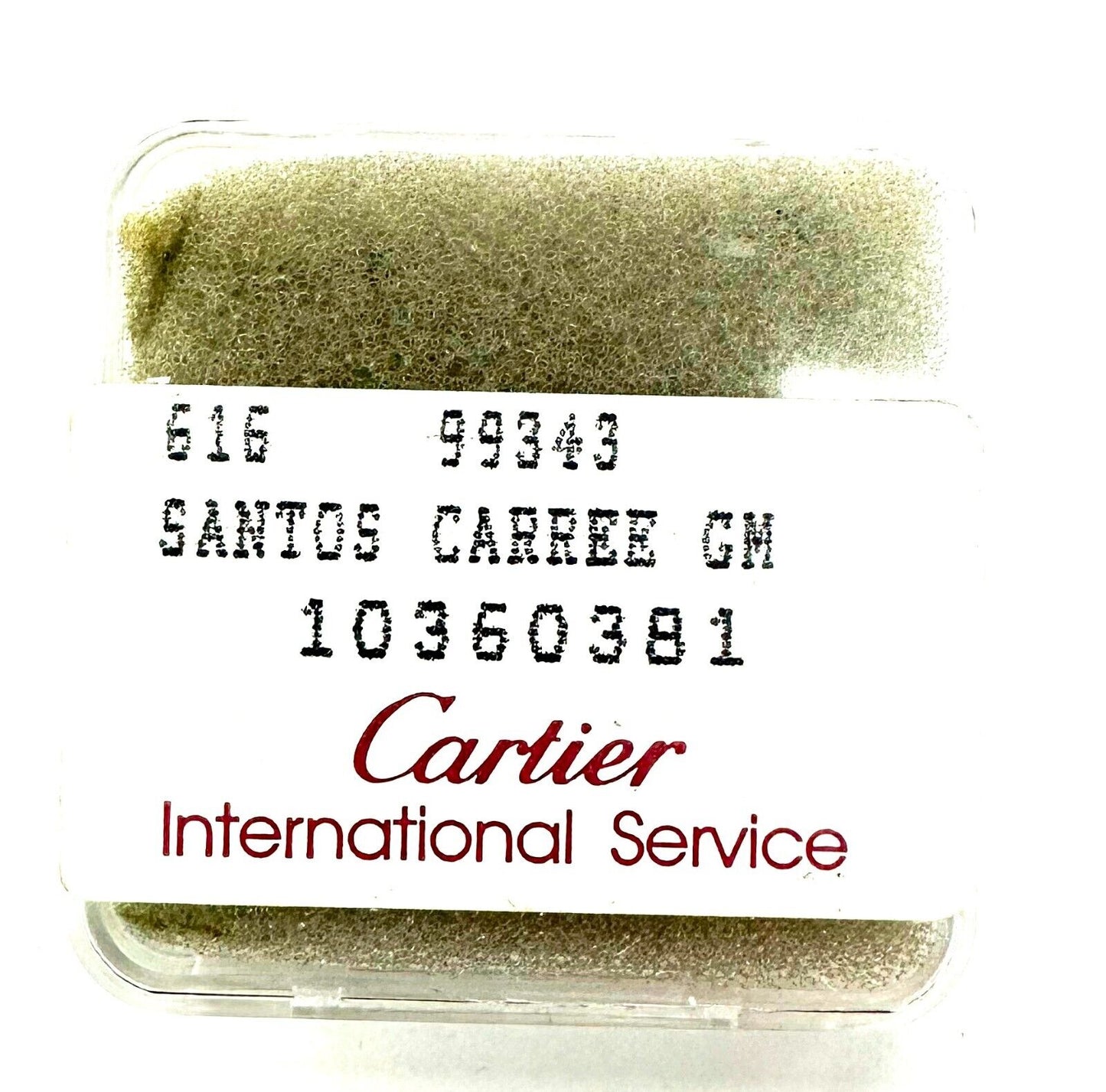ORIGINAL SET OF 3 HANDS BLUE COLOR FOR CARTIER SANTOS CARREE GM, 616, 10360381