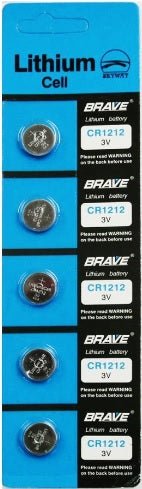 Lithium Cell - CR1212, 1 Pack 5 Batteries, Available for bulk order - Universal Jewelers & Watch Tools Inc.