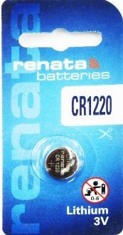 Renata Watch Battery CR 1220, 1 - pack - 1 battery Replacement, Lithium 3V, Swiss Made - Universal Jewelers & Watch Tools Inc.