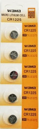 Lithium Cell - CR1225, 1 Pack 5 Batteries, Available for bulk order - Universal Jewelers & Watch Tools Inc.