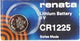 Renata Watch Battery CR1225, 1 - pack - 1 battery Replacement, Swiss Made - Universal Jewelers & Watch Tools Inc.