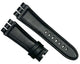 23mm Genuine Leather, Black Plain Watch Band for SWATCH Watches, Padded & Stitched - Universal Jewelers & Watch Tools Inc.