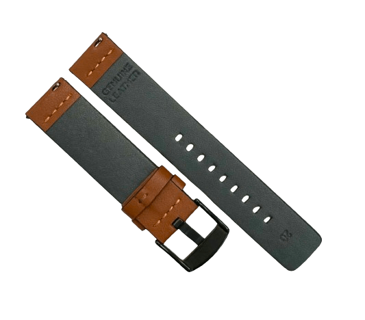 New Watch Band, Movado Style, TAN color, Plain Genuine Leather 20MM, with easy pin - Universal Jewelers & Watch Tools Inc.