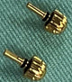 Set of 2 Pcs. Breitling Factory Chronomat Pusher yellow gold tone color 4.06mm - Universal Jewelers & Watch Tools Inc.