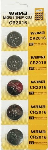 Lithium Cell - CR2016, 1 Pack 5 Batteries, Available for bulk order - Universal Jewelers & Watch Tools Inc.