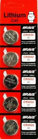 Lithium Cell - CR2032, 1 Pack 5 Battery, Available for bulk order - Universal Jewelers & Watch Tools Inc.