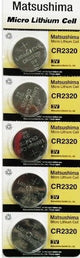 Lithium Cell - CR2320, 1 Pack 5 Batteries, Available for bulk order - Universal Jewelers & Watch Tools Inc.