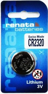 Renata Watch Battery CR 2320, 1 - pack - 1 battery Replacement, Lithium 3V, Swiss Made - Universal Jewelers & Watch Tools Inc.