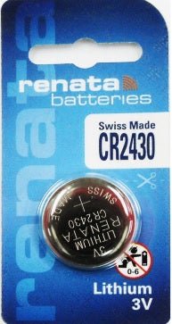 Renata Watch Battery CR 2430, 1 - pack - 1 battery Replacement, Lithium 3V, Swiss Made - Universal Jewelers & Watch Tools Inc.