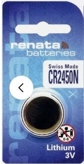 Renata Watch Battery CR 2450, 1 - pack - 1 battery Replacement, Lithium 3V, Swiss Made (Copy) - Universal Jewelers & Watch Tools Inc.