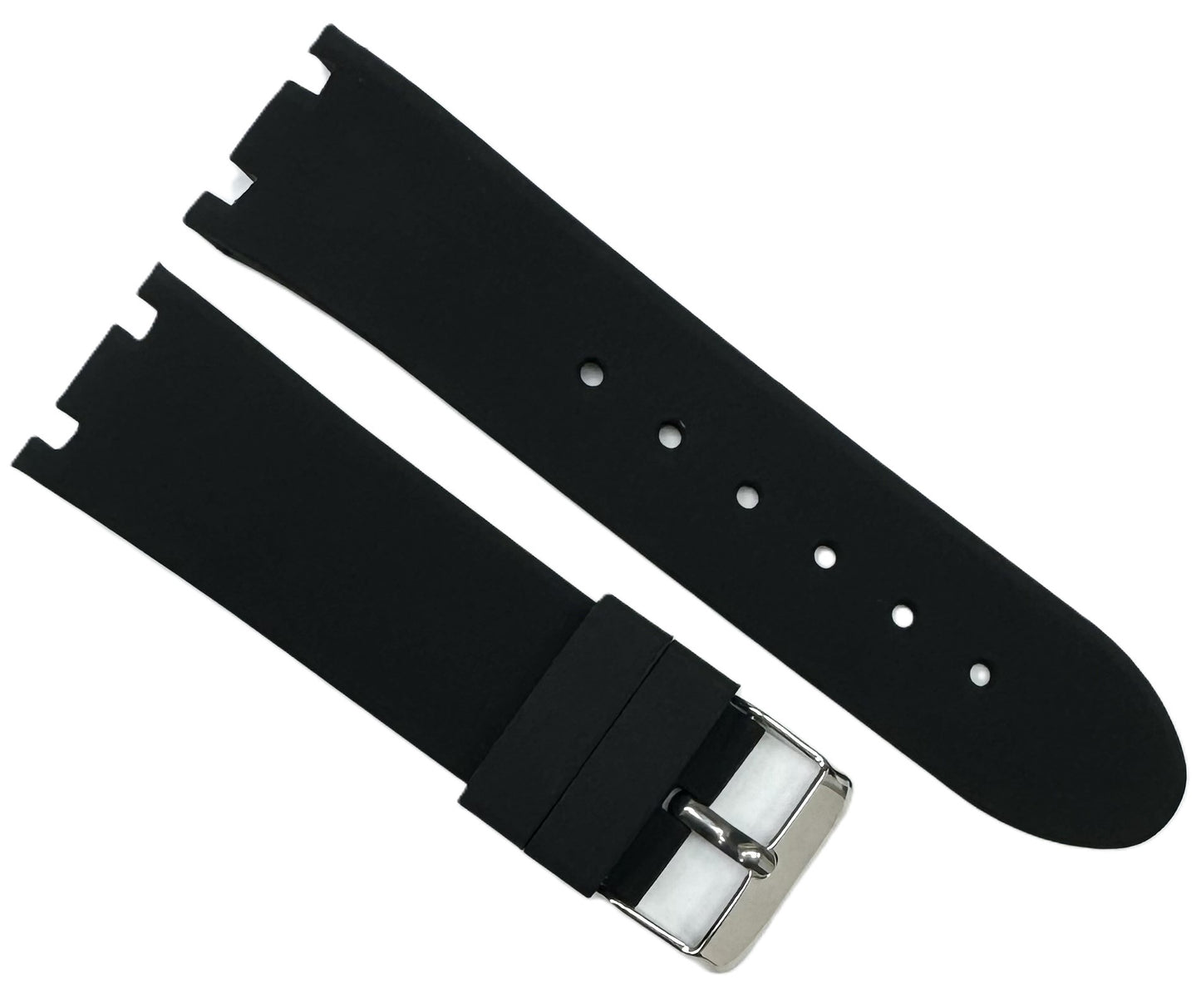 24mm Black Color Silicon Rubber Watch Band for JOE RODEO Master - Universal Jewelers & Watch Tools Inc.
