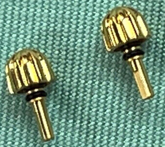 Set of 2 Pcs. Breitling Factory Chronomat Pusher yellow gold tone color 4.06mm - Universal Jewelers & Watch Tools Inc.
