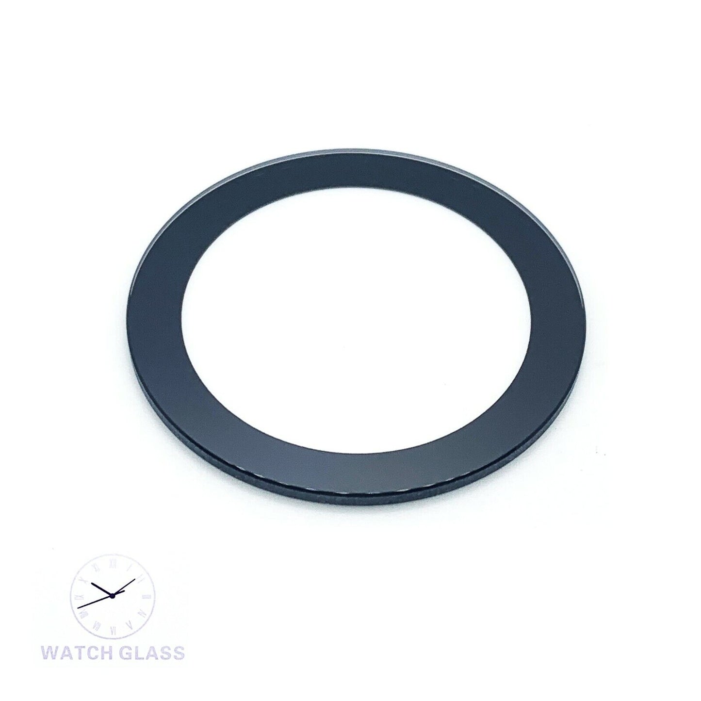Black Border Watch Crystal Fit Movado Bold 36.0 MM to 43.5 MM 1.5 MM Thickness - Universal Jewelers & Watch Tools Inc.