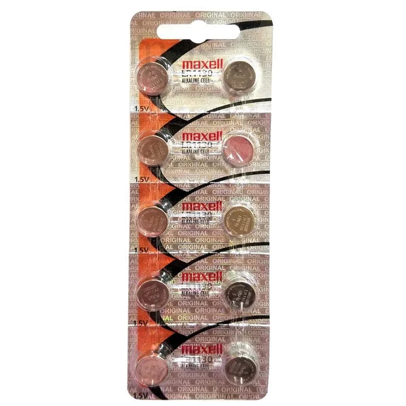 10PC Brand New Maxell LR55 1.5 Lithium Battery (Copy)