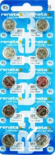 Renata Watch Battery 301, 386, SR43SW, Swiss Made - Universal Jewelers & Watch Tools Inc.