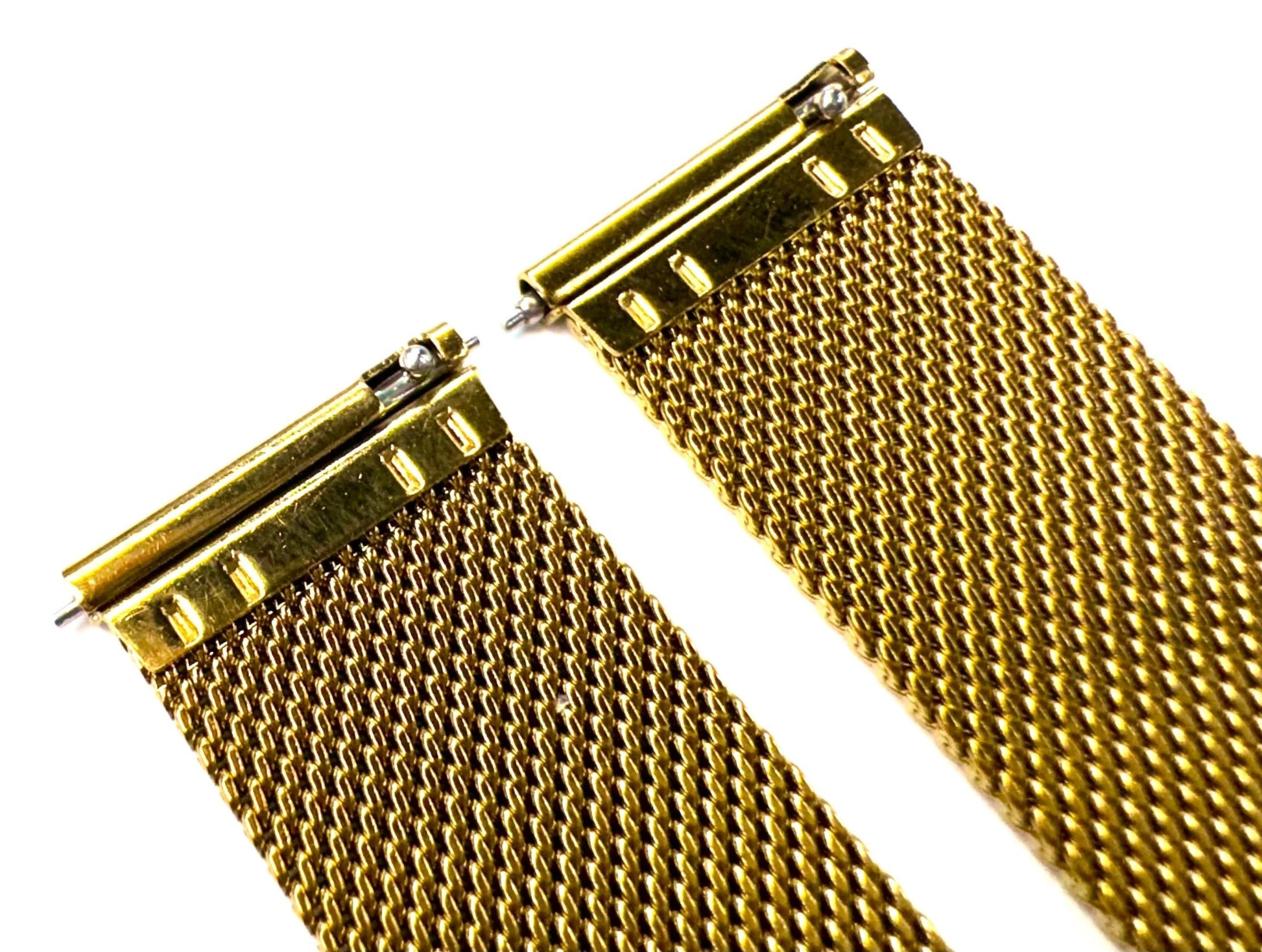 21mm Gold Color Stainless Steel Mesh Band for MOVADO BOLD Watches - Universal Jewelers & Watch Tools Inc.