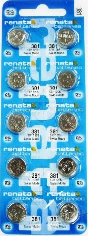 Renata Watch Battery 391, 1 - pack - 10 batteries Replacement, SR1120W, Swiss Made - Universal Jewelers & Watch Tools Inc.