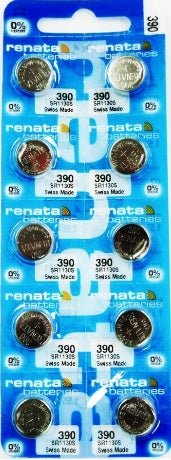 Renata Watch Battery 390, 1 - pack - 10 batteries Replacement, SR1130S, Swiss Made - Universal Jewelers & Watch Tools Inc.