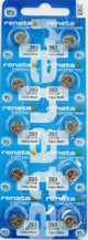 Renata Watch Battery 393, 1 - pack - 10 batteries Replacement, SR754W, Swiss Made - Universal Jewelers & Watch Tools Inc.