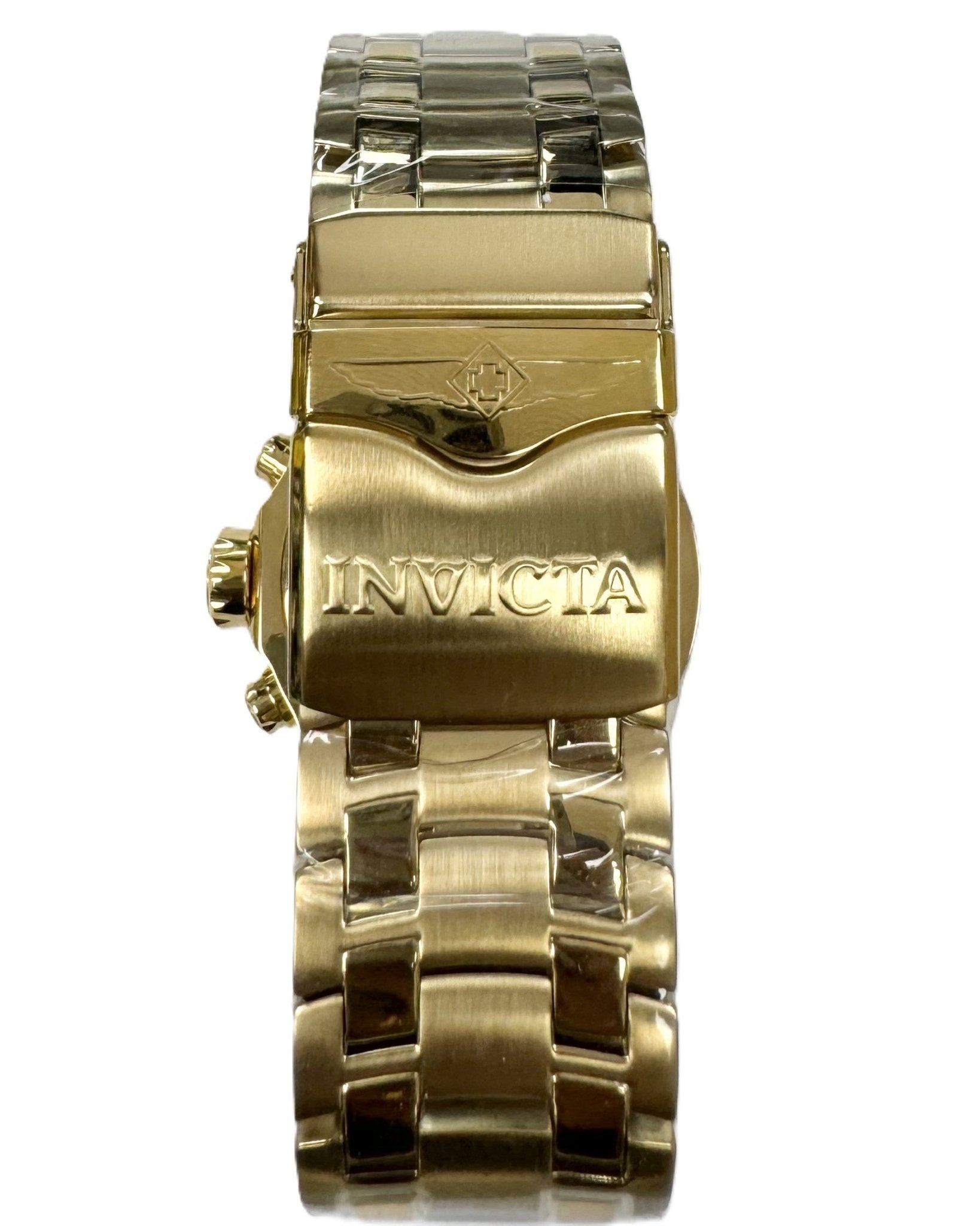 Luxurious GOLD - Tone with Chronograph Function INVICTA ProDriver 0072 - Universal Jewelers & Watch Tools Inc.