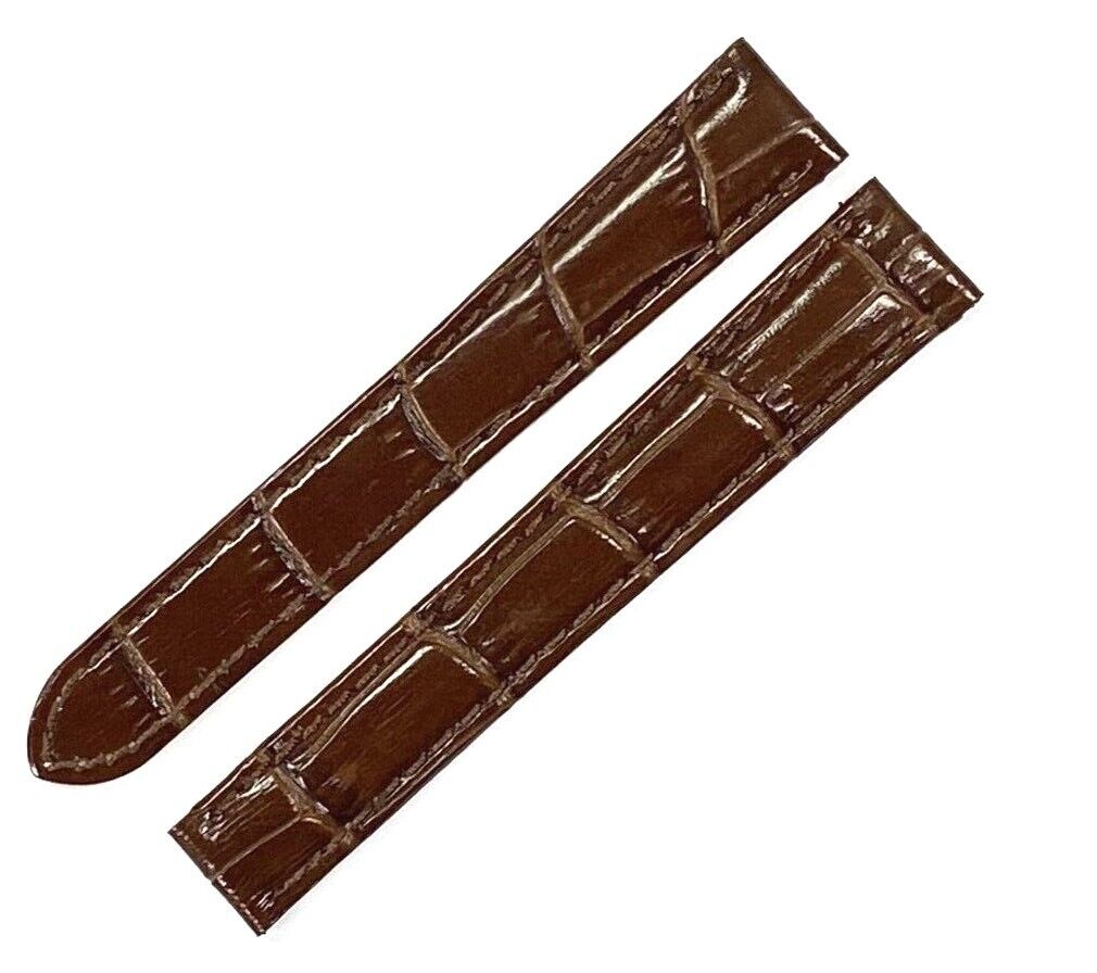 Watch Band Genuine Leather Alligator Grain fit Cartier Watch 18x16MM - Universal Jewelers & Watch Tools Inc.