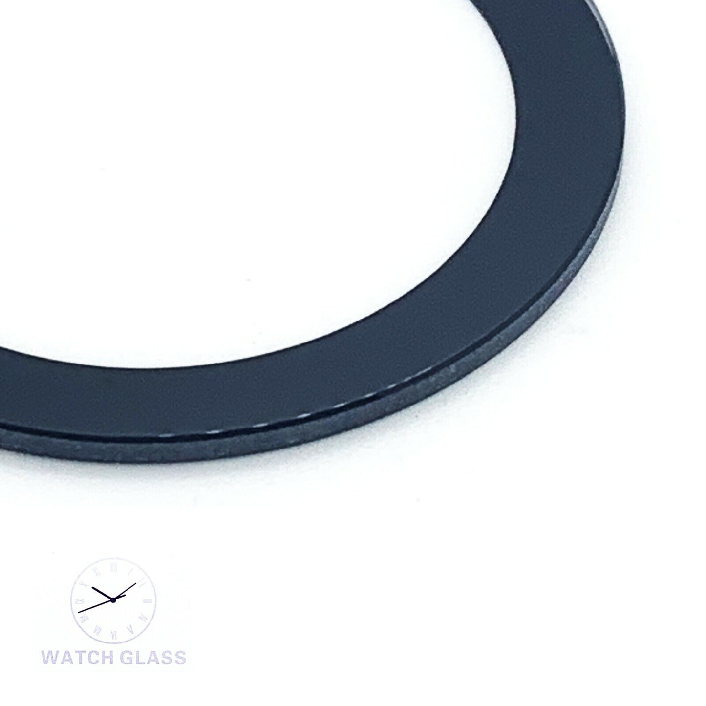 Black Border Watch Crystal Fit Movado Bold 36.0 MM to 43.5 MM 1.5 MM Thickness - Universal Jewelers & Watch Tools Inc.