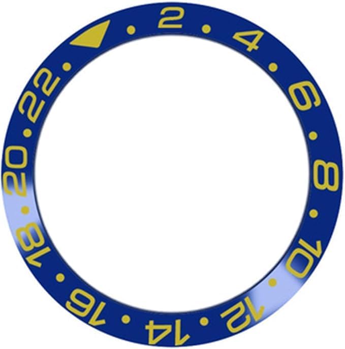 High Quality Ceramic Bezel Insert for Rolex GMT Master II Watch Carved White/Gold Number