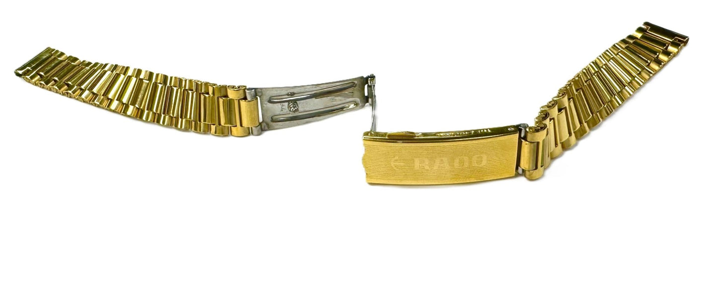 12mm GOLD color Stainless Steel President Style RADO Watch Band - Universal Jewelers & Watch Tools Inc.