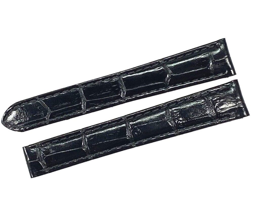 Watch Band Genuine Leather Alligator Grain fit Cartier Watch 18x16MM - Universal Jewelers & Watch Tools Inc.