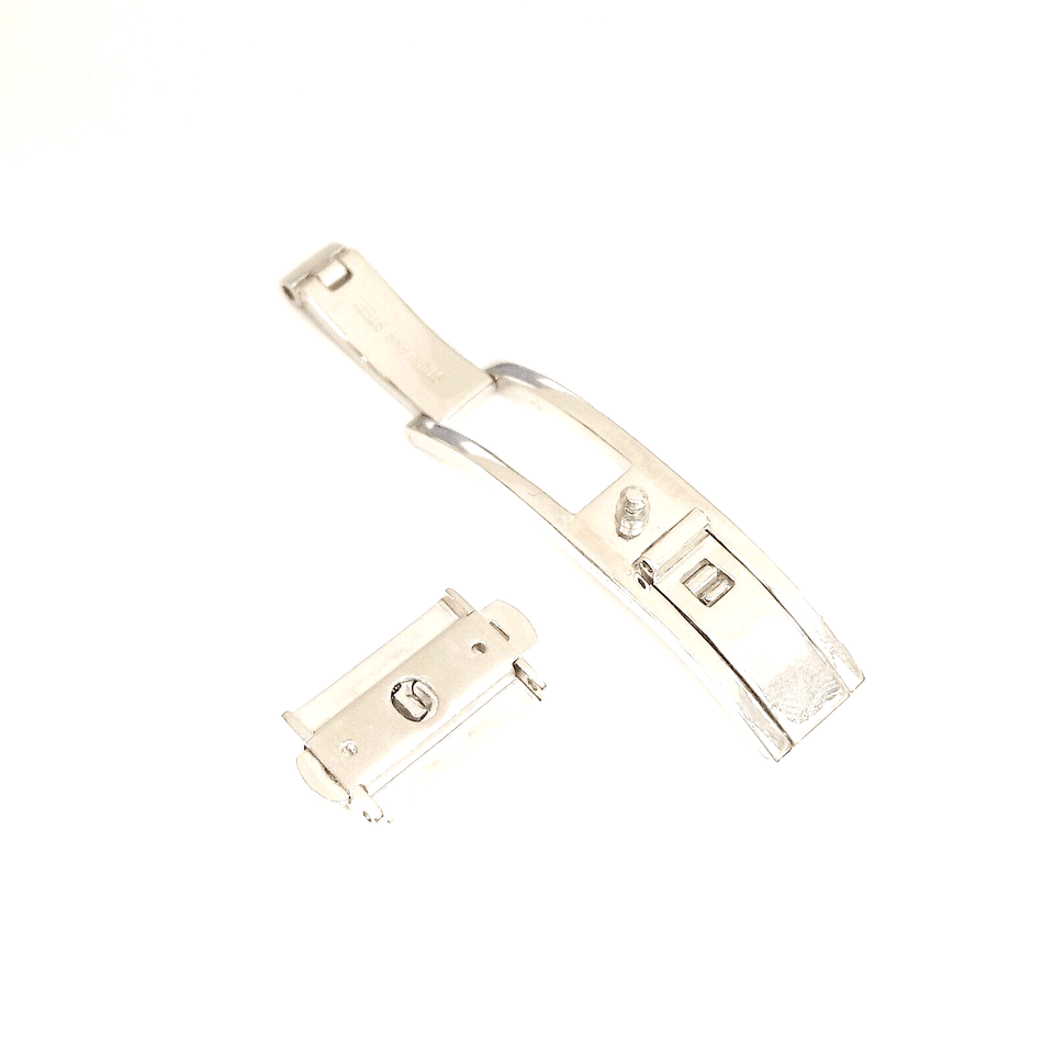 Stainless Steel Push Button Watch Clasp Buckle For Rado 16x6 mm - Universal Jewelers & Watch Tools Inc.