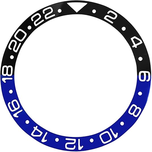 High Quality Ceramic Bezel Insert for Rolex GMT Master II Watch Carved White/Gold Number