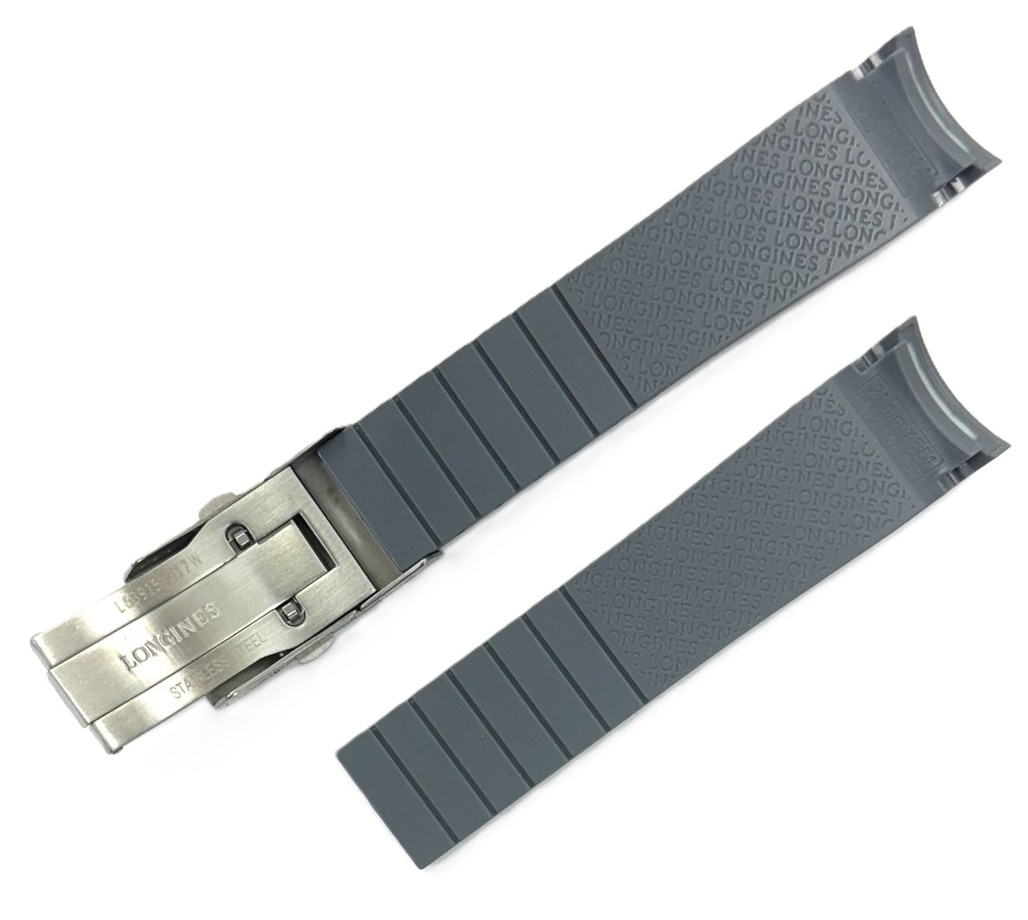 21mm High - Quality Curved End LONGINES Rubber Watch Band - Universal Jewelers & Watch Tools Inc.