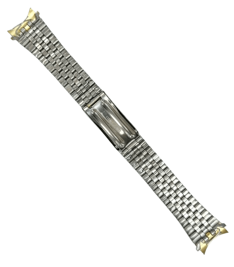20MM Jubilee 2 - tone (GOLD & SILVER) Metal Watch Band with Regular Clasp - Universal Jewelers & Watch Tools Inc.