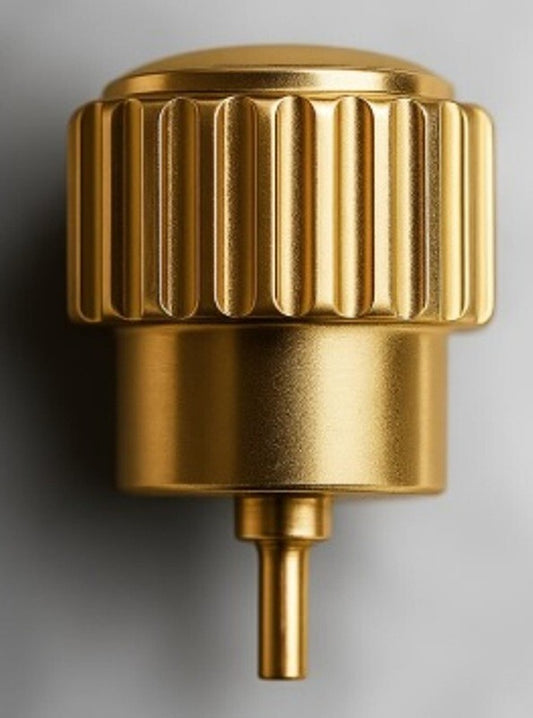 Generic watch crown replacement for Invicta Watch, Gold-Tone Steel