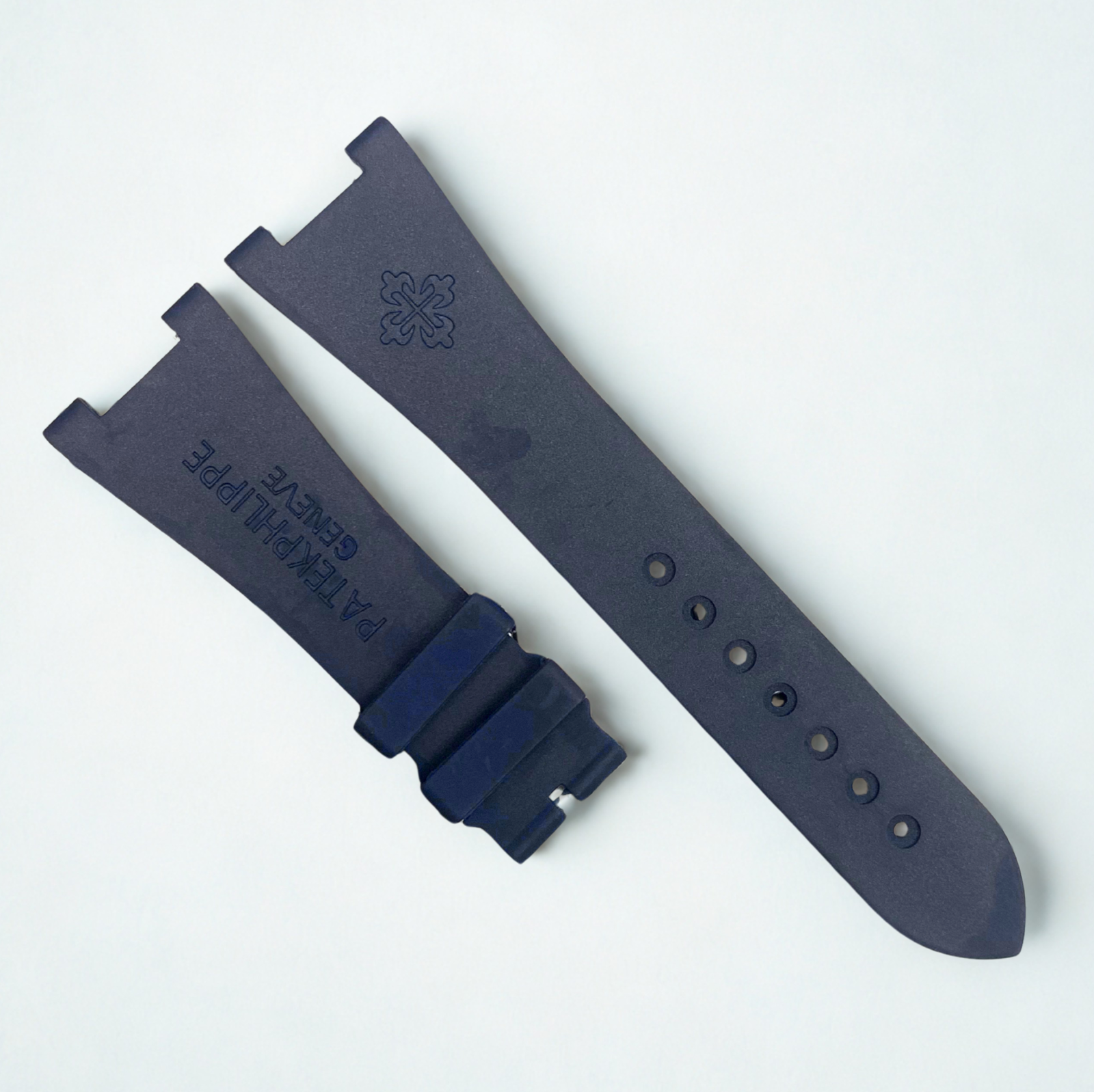 High Quality Rubber Watch Strap Navy Blue Color fit to PATEK PHILLIPE 25x18mm