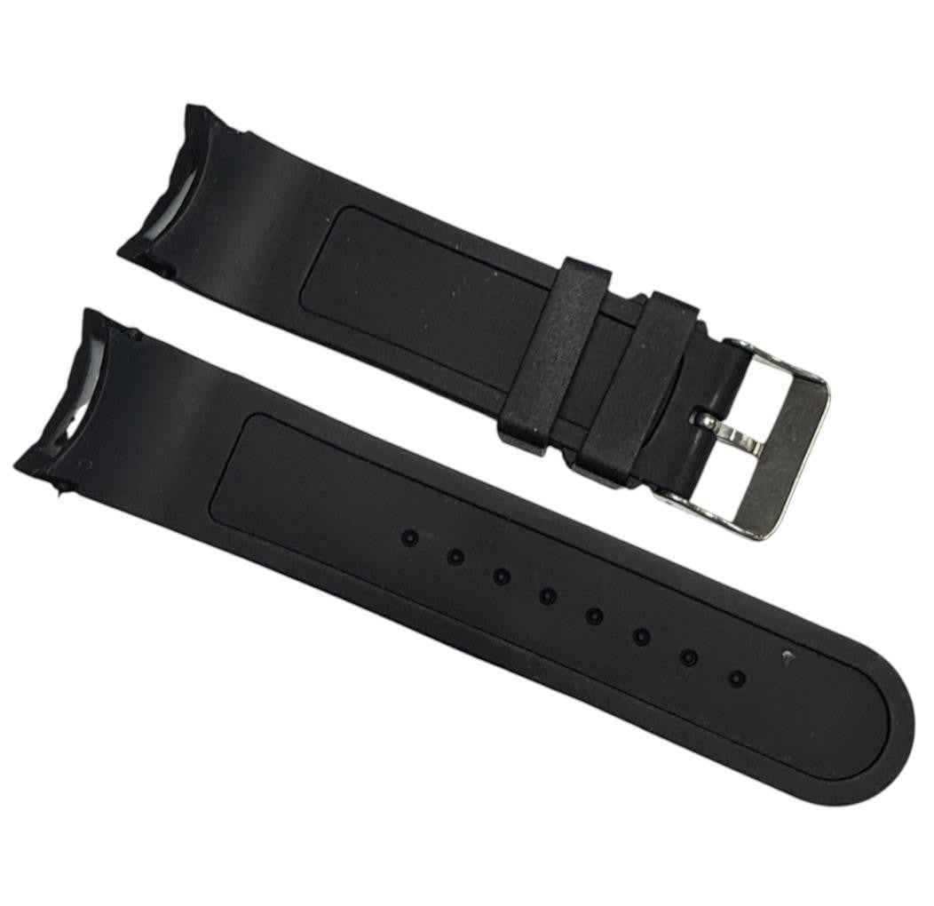 24mm Russian Diver silicon Rubber watch band strap Invicta Black Bullet strap