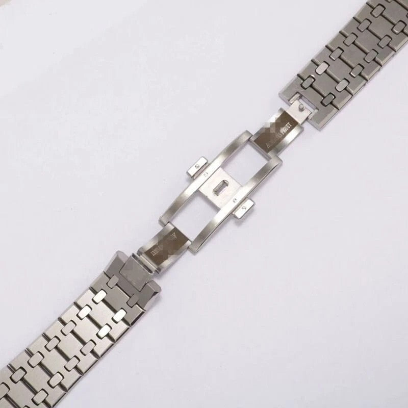 26mm Silver Stainless Steel Bracelet Strap for AP Royal Oak 39mm 41mm 15400 1530
