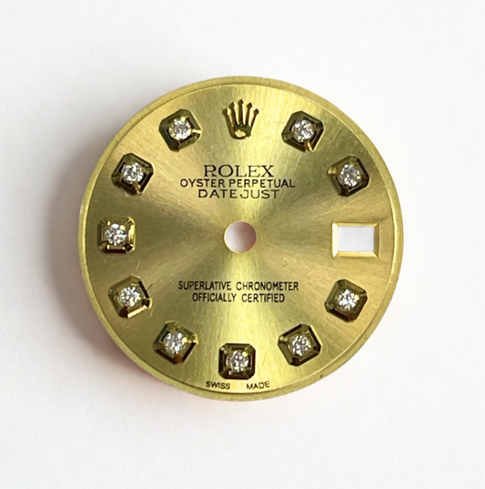 Champange Diamond Dial for Rolex Datejust 116233 116238 16233 16238 – Refurbish