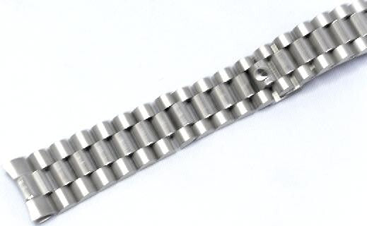17 mm President Watch Band Bracelet Fits for Rolex Stainless Silver