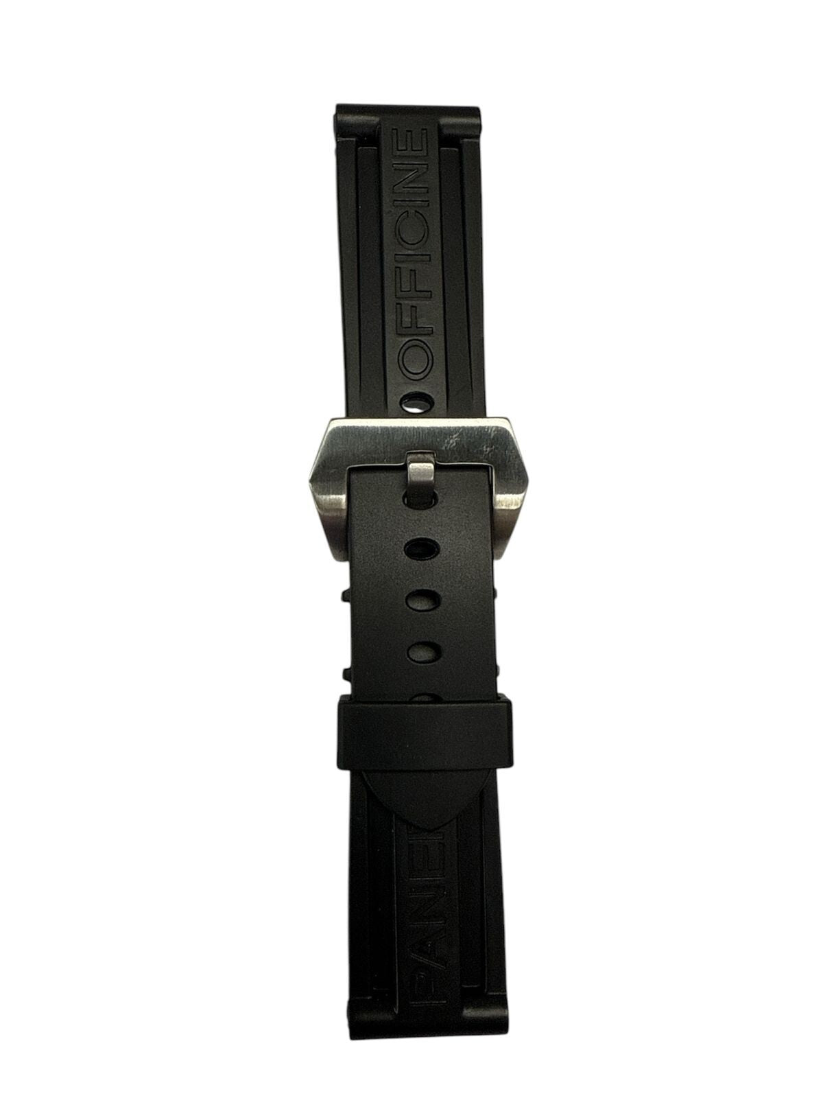New Watch Band 24mm Rubber Strap Black Color for PANERAI OFFICIAL - Universal Jewelers & Watch Tools Inc.