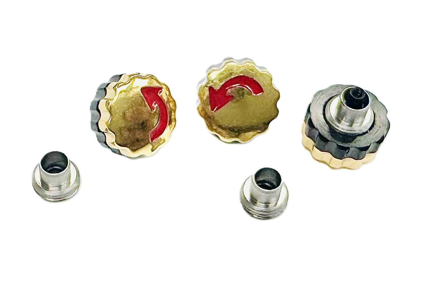 7.0mm Stainless Steel Replacement Crown with Tube for MOVADO 84C51896