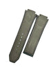 PLAIN SUEDE LEATHER RUBBER WATCH BAND FOR HUBLOT WATCHES OF SIZE 19X22MM - Universal Jewelers & Watch Tools Inc.