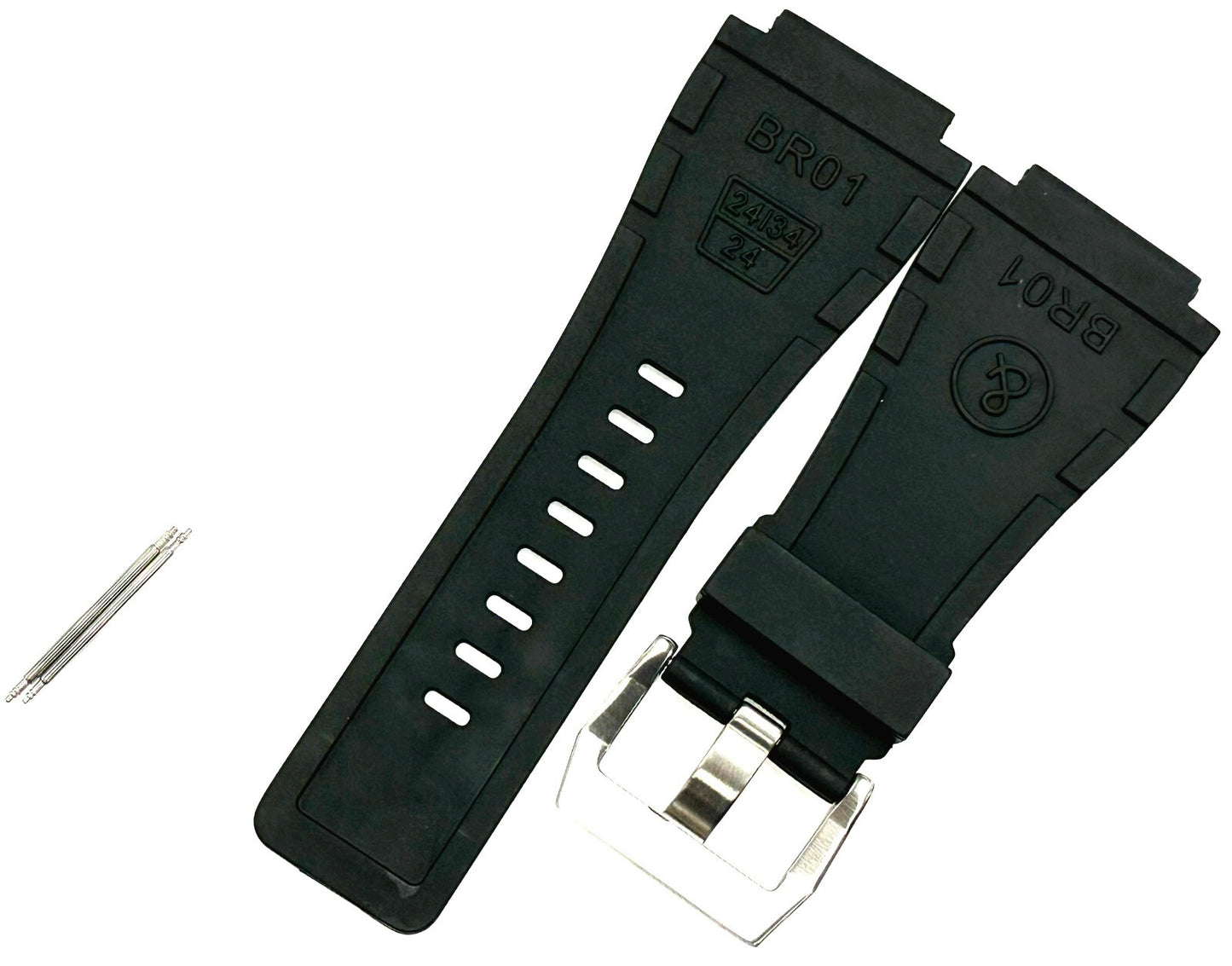Very High Quality Strap for BELL & ROSS Watch 24mm/34 Black - Universal Jewelers & Watch Tools Inc.