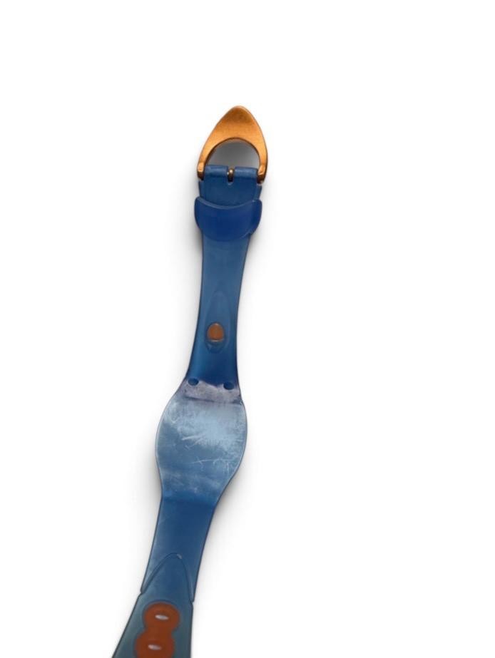 RUBBER WATCH BAND BLUE COLOR DESIGN