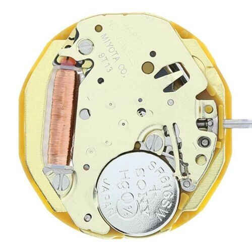 Miyota Citizen Watch Movement Quartz 9T13, 3 Hands Date 6 Position