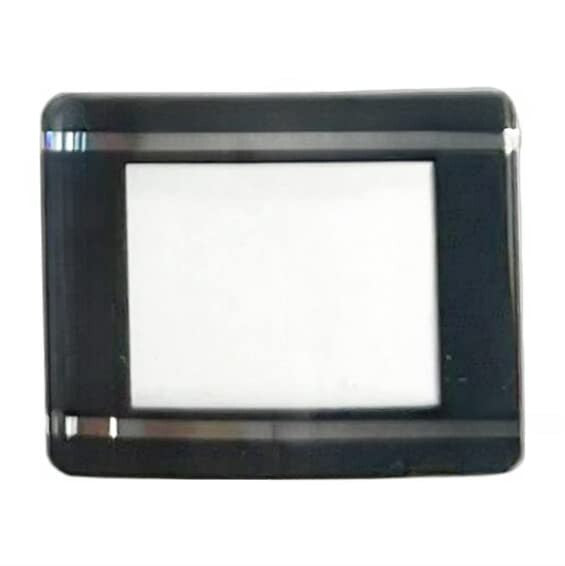 Sapphire Crystal Rado Cut Corners Black Trim with Silver lines (22.5×18.1)mm