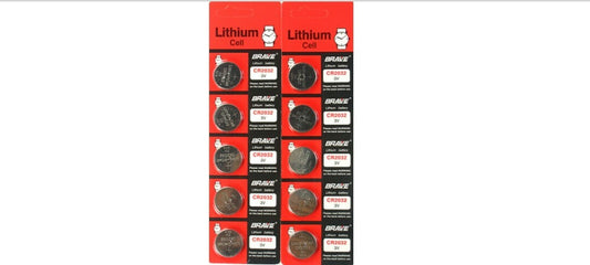 100 CR2032 Lithium Button Cell Batteries For Watches and Calculator